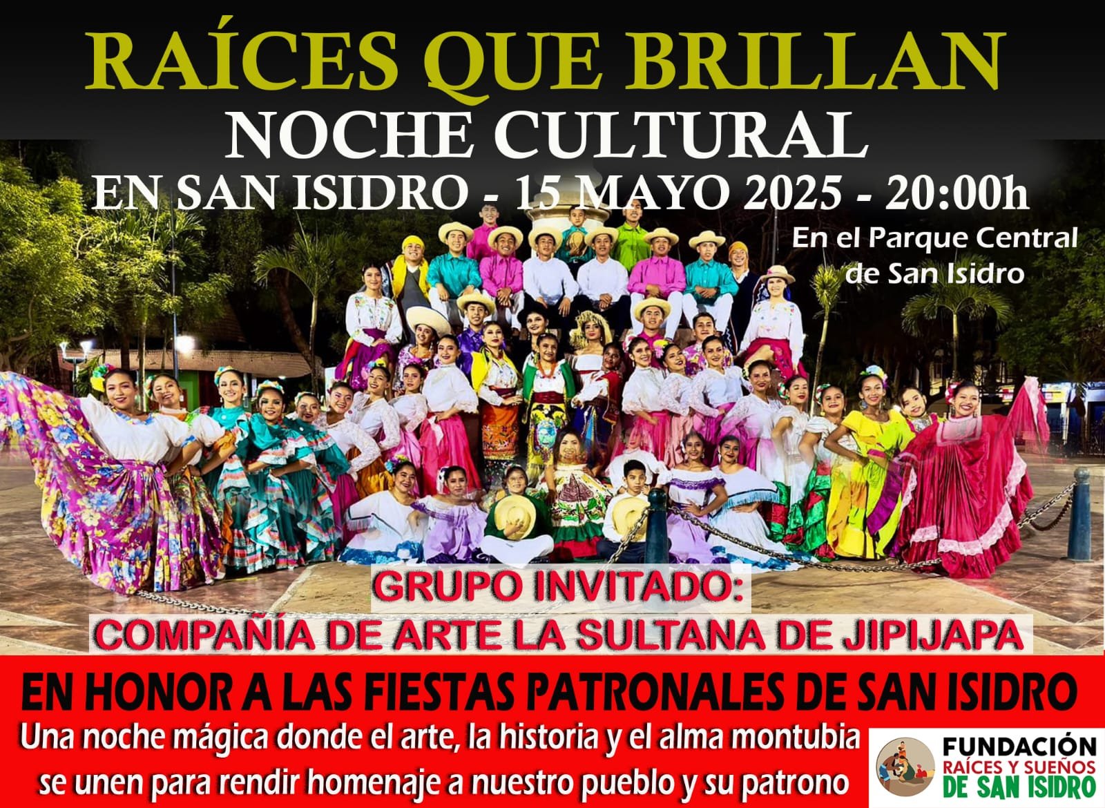 Invitación a la Noche Cultural en honor a San Isidro