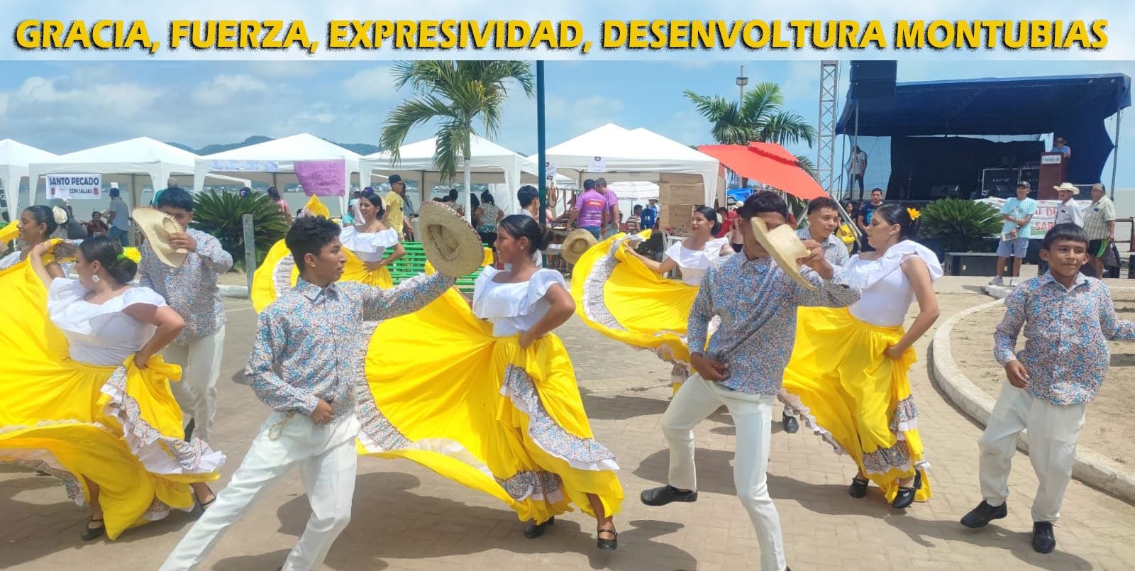 Danza montubia en San Vicente