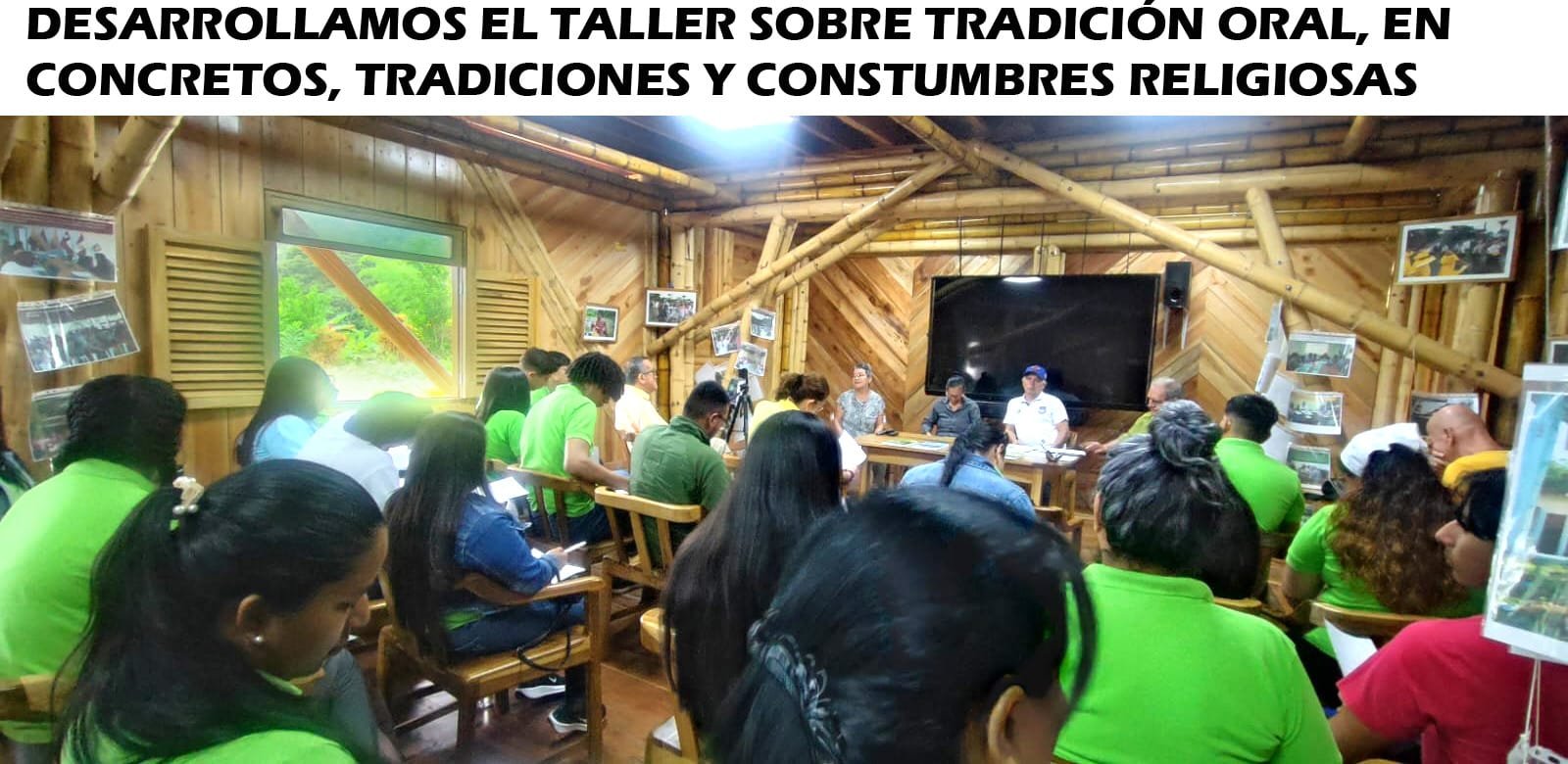 Taller de tradición oral con estudiantes de la ULEAM