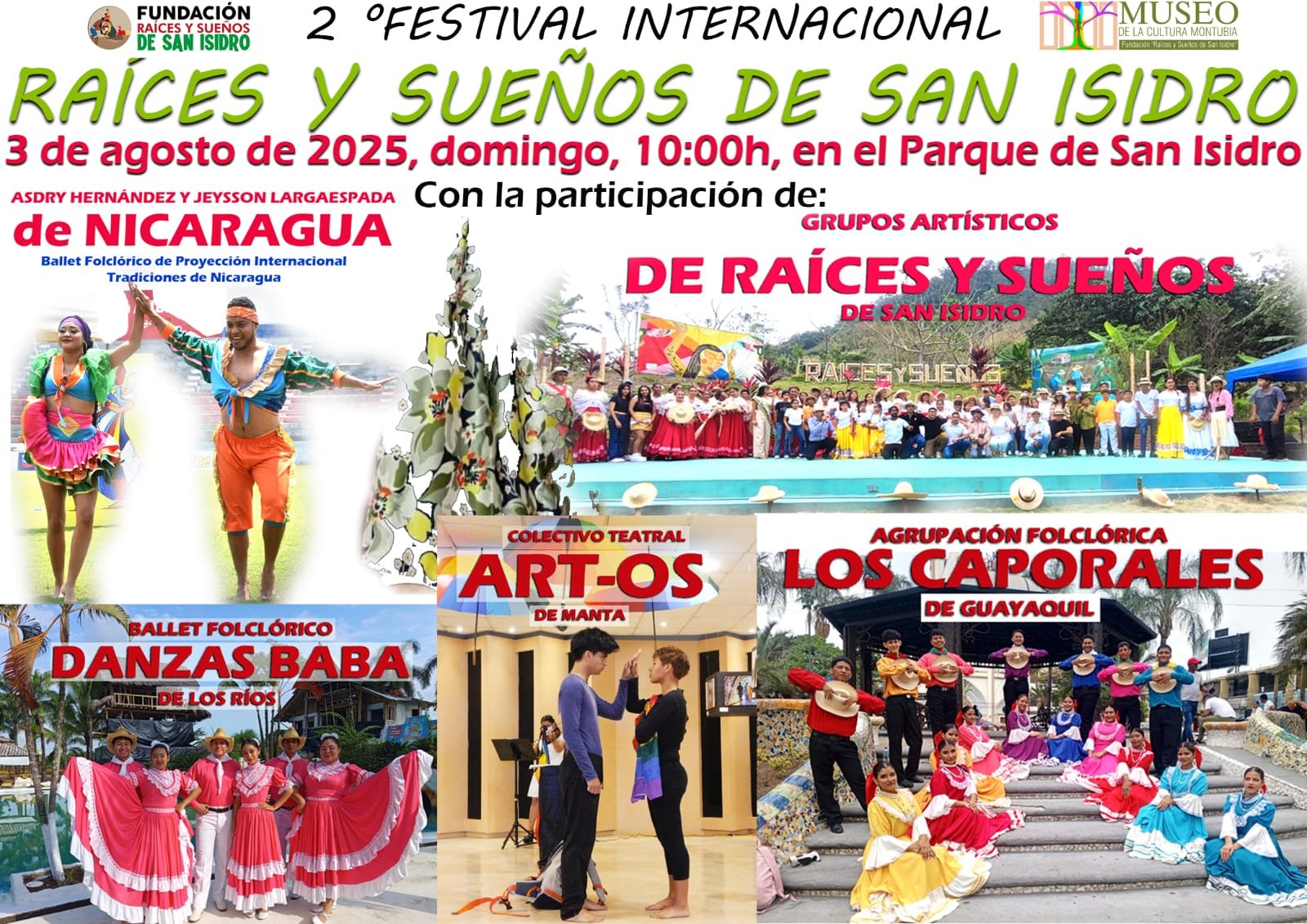 Afiche promocional del Festival Raíces y Sueños 2025