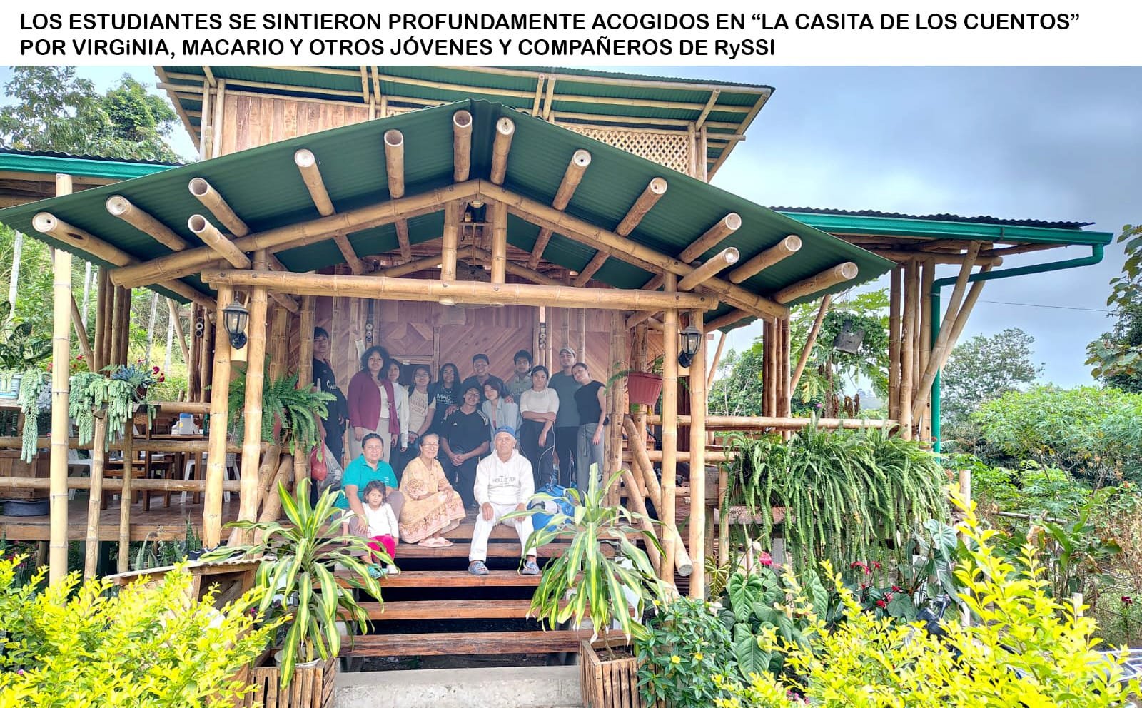 Grupo en la casita de los cuentos